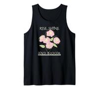 Rise Shine Bloom - Flores motivación inspiración autocuidado Camiseta sin Mangas