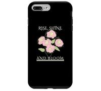 Rise Shine Bloom - Flores motivación inspiración autocuidado Carcasa para iPhone 7 Plus/8 Plus