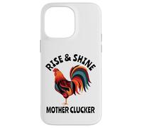 Rise & Shine Madre Clucker Gallo Gracioso Granja Mexicana Carcasa para iPhone 14 Pro MAX