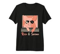 Rise & Swine Pig Lover Ganado Animales de Granja Cría de Cerdos Camiseta Premium