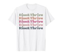 Rise & Thrive Retro Vintage Hombres Mujeres niños niñas Camiseta