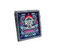 Rise to the Challenge - Posavasos con diseño colorido para jugadores competitivos (slco-kf25-8142)