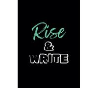 Rise & Write Black Notebook: A4 (8.3 x 11.7 in), Ruled, 100 pages (50 sheets): A Stylish A4 Ruled Notebook for Morning Journaling, Creativity, and Goal Setting