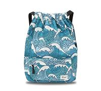 Risefit Bolsas impermeables con cordón, bolsas de natación, bolsas de gimnasio de polietileno, mochilas deportivas, bolsas de natación para adultos, niños, hombres, mujeres, niñas y niños