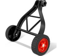 Risegun Accesorio de Rueda para Desbrozadora de Hilo, Rueda Auxiliar de Cortacésped, Ruedas de Soporte Ajustables de Desbrozadora Comedora de Hierba para Jardinería