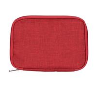 Risegun Bolsa de Almacenamiento para Correa de Reloj, Estuche portátil de Viaje para Correas de Reloj Inteligente, electrónica, joyería, cosméticos, Material catiónico 300D, Ligero, (borgoña)