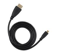 Risegun Cable Adaptador Micro HDMI a HDMI de Alta Velocidad 1440p 1080p 720p Plug and Play para cámaras 4B y Digitales 1M 2M (1m/3,3 pies)