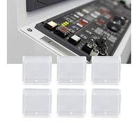 Risegun Cubiertas para interruptor de botón, 200 fundas cuadradas de plástico ABS, color transparente