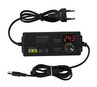 Risegun Fuente de Alimentación Ajustable 3 V-36 V de Gran Alcance, Adaptador de Red Universal Adaptador de Fuente de Alimentación 60 W 1,7 A AC DC