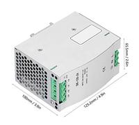 Risegun Fuente de alimentación conmutada 24V5A BERM DinRail Fuente de alimentación conmutada 24V5A 120W, equipo de voltaje DR12024