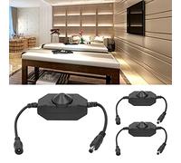 Risegun Interruptor de atenuación de perilla manual, adaptador de interruptor de atenuación de tira LED, 3 piezas, controlador ajustable de brillo, perilla manual, CC 12 V-24 V