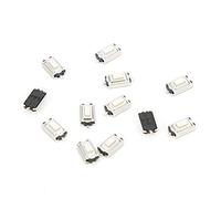 Risegun Interruptor de botón táctil, 200 mini microinterruptores, parche táctil de 6 x 3 x 2,5 mm, producto electrónico ()