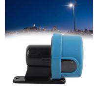 Risegun Interruptor de luz de calle con fotocélula de bloqueo giratorio, control de fotos de encendido y apagado automático de alta sensibilidad, carcasa de plástico, 105-305 V