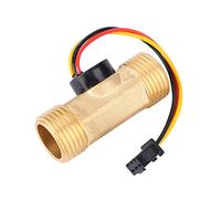 Risegun Medidor de Tasa de Flujo de Efecto Hall G1/2 Pulgadas Rosca Macho 1~30l Min S Medidores de Sensor