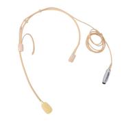 Risegun Micrófono con Auriculares Dobles para Colocar sobre la Oreja Micrófono de Condensador Colgante con Cable XLR de 4 Pines para inalámbrico Transmisor de petaca Voz cl
