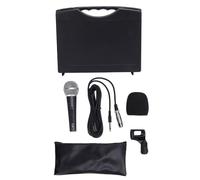 Risegun Micrófono dinámico Profesional Micrófono de Mano con Bobina móvil cardioide con Cable Premium Sonido Claro para presentaciones en Grabación de Estudio y Hablar en públ (Negra)