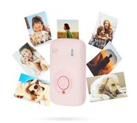 Risegun Mini Impresora de Bolsillo, Mini Bluetooth Impresora Fotográfica para Smartphone con 10 Hojas de Papel Fotográfico Impresora Térmica para Diario Viaje Logo Notas Fotos