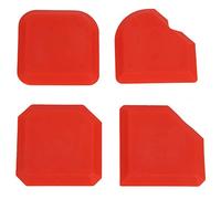 Risegun Raspador De Calafateo De Silicona Cuadrado, Herramienta para Calafateo De Silicona, Paquete De 4 Raspadores para Calafateo, Juego De EspáTula para Lechada, para BañO, Cocina, Piso, Ventana