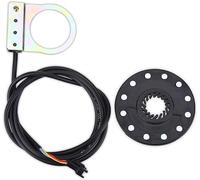 Risegun Sensor de Pedaleo Asistido, 12 Imanes para Bicicleta Eléctrica - Detector Pas con Sensor de Velocidad - Compatible con E-Bike/MTB