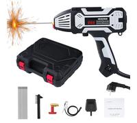 Risegun Soldador De Electrodos Inverter Portátil, Soldadora al Arco 20-200A Ajustable con 10 Varillas de Soldadura, 220V/3000W Soldador Inverter IGBT Eléctrico Arc para Reparación de Coches