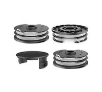 RISELION TLP-01 Bobina de desbrozadora compatible con batería Parkside LIDL PRTA 20-Li C3 A1B2 PRT 550 A1 A3 PRT 300 A1 (3 bobinas de recortadora + 1 cubierta de recortadora)