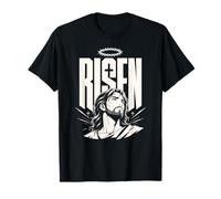 Risen Jesus Christian Resurrection Anime Manga Fe Camiseta
