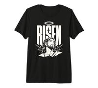 Risen Jesus Christian Resurrection Anime Manga Fe Camiseta Premium