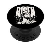 Risen Jesus Christian Resurrection Anime Manga Fe PopSockets PopGrip Adhesivo
