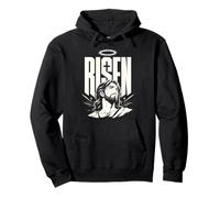 Risen Jesus Christian Resurrection Anime Manga Fe Sudadera con Capucha