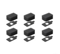 RiseNova 6 parabrisas de micrófono para Insta360 X5 para cámaras x4 X3 | Protector de viento de esponja negra para minimizar el ruido del viento y mejorar el sonido
