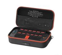 RiseNova Estuche de almacenamiento rígido para Switch 2 con batería externa | Batería integrada de 20000 mAh, carga rápida de 30 W, pantalla digital, protección de carcasa dura, fácil de transportar