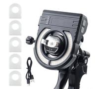 RiseNova Luz de la pintura del espray del LED, lámpara del trabajo de 500 | 250-500 lúmenes, temperatura de color de 2700 K-6500 K, se adapta a boquillas de 2.41 a 4.19 cm, recargable por USB-C