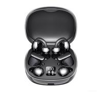 RiseNova Para un versátil juego de auriculares 3 en 1 con 3 auriculares | Clip intrauditivo para semi diseños, para reducción de ruido ble 6.0, estuche de alimentación LED, 48 horas para batería