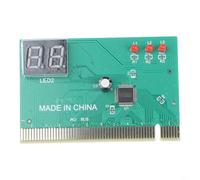 RiseNova Tarjeta de diagnóstico PCI ISA lector de código POST de 2 dígitos | Soporta ranuras PCI e ISA, pantalla de 2 dígitos, modo de autoprueba, alarma audible, amplia compatibilidad con placa base