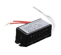 RiseNova Transformador electrónico de bajo voltaje AC220V a CA 12V para iluminación halógena y xenón 20-250W Fuente de alimentación regulable, carcasa de metal ultrafina para aplicaciones de lámpara