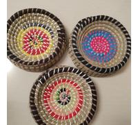 RISEON 3 piezas de nido de paja tejido hecho a mano, nido de desove de base plana, cama de cría de animales pequeños, accesorios para paloma, paloma, loro, cuco, gorrión, conejos, chinchillas, hámster