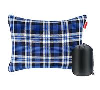 RISEPRO Almohada para Acampar al Aire Libre Ligera, comprimible, Fundas de Almohada de Viaje de Franela, Funda de Almohada extraíble Lavable Camping y mochilero Azul