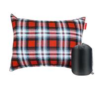 RISEPRO Funda de almohada ligera y comprimible de franela para viajes, lavable y extraíble, color rojo