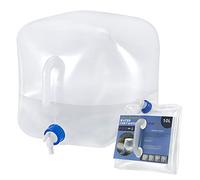 RISEPRO Recipiente de Agua Plegable 10L BPA Jarra de Almacenamiento de Agua sin Agua Cantina de Agua Camping al Aire Libre Senderismo Emergencia