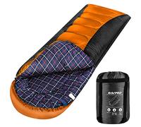 RISEPRO Saco de Dormir Ligero, Impermeable 3-4 Estaciones Saco de Dormir cálido y frío para Adultos y niños - Interior y Exterior: Camping, mochilero, Senderismo RB8627-BO