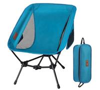 RISEPRO Silla de camping al aire libre plegable, ligera, con estructura triangular y bolsillos laterales para mochileros, senderismo, viajes, picnic