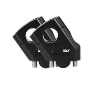 Riser Handle Bar Elevador Manillar Motocicleta Abrazadera Elevación Barra Base Elevada Pit Bike para(28mm Black)