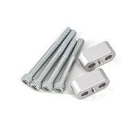 Riser Manillar Adaptador Abrazadera Montaje Barra Manillar Elevador Manillar De Motocicleta para Tiger para Tiger 900 para GT para Pro para Rally para Tiger900 2020(Plata)