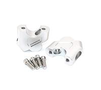 Riser Manillar Elevador Barra Manillar Motocicleta Altura hacia Arriba Se Mueve hacia Atrás Adaptador Abrazadera Elevador Manillar para CB500X para CB 500X CB500 X 2019 2020(Plata)