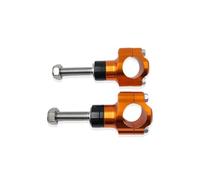 Riser Manillar Moto Abrazadera De Manillar M10 para Motocicleta Elevador Ajustable Aleación Aluminio CNC 1 1/8" 28mm(M10-Orange)