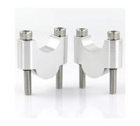 Riser Manillar para CB500X NC700X NC750X XL1000V CBF1000 CBF500 1000 para CB250F para Hornet250 para CBX750 Elevadores Montaje Elevador Grasa Manillar 22mm Y 7/8"(Plata,30MM)