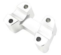 Riser Manillar para Ducati Monster 659 696 795 1100 2009-2016 Abrazadera de Montaje del Manillar de la Motocicleta Espaciador del Elevador del Manillar(Plata)