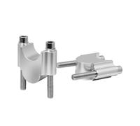 Riser Manillar para R1200GS R1200 para GS Universal Motocicleta Manillar Elevador Barra Montaje Manija Abrazadera(Plata,28MM)