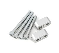 Riser Manillar para Tiger 800 para Tiger para Explorer para XC para XR para Explorer 1200 para Tiger800 Elevadores Manillar De Motocicleta Elevador De Montaje Abrazadera(Plata)