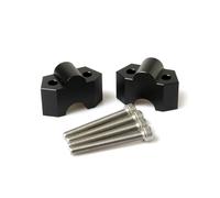 Riser Manubrio Motocicleta para Kawasaki para Z900 para Z800 Elevador Manillar Motocicleta Abrazadera Montaje Elevador Cambio Trasero del Manillar(Black)